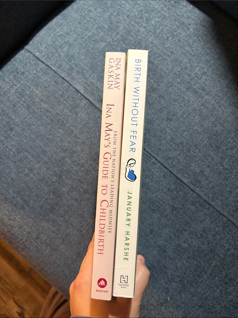 Ina May's Guide to Childbirth & Birth Without Fear - Pink & Light Green Book Set